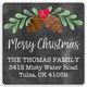 Black Pine Cone Square Address Labels in a Jar Image 2 of 2